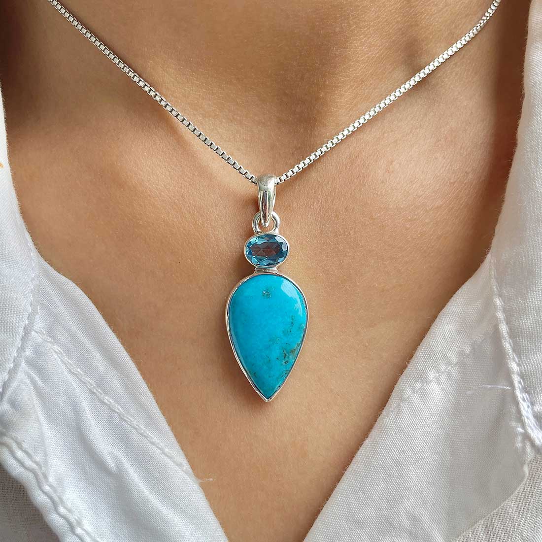Turquoise Pendant-(TRQ-P-77.)