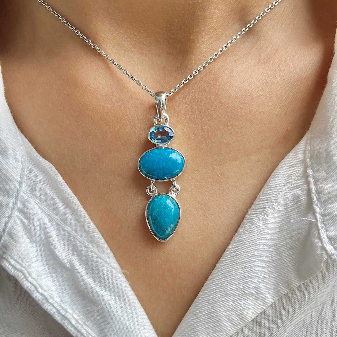 Turquoise Pendant-(TRQ-P-79.)