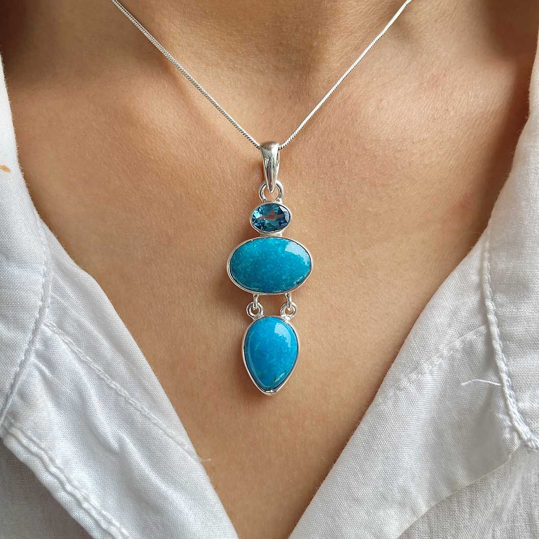 Turquoise Pendant-(TRQ-P-81.)
