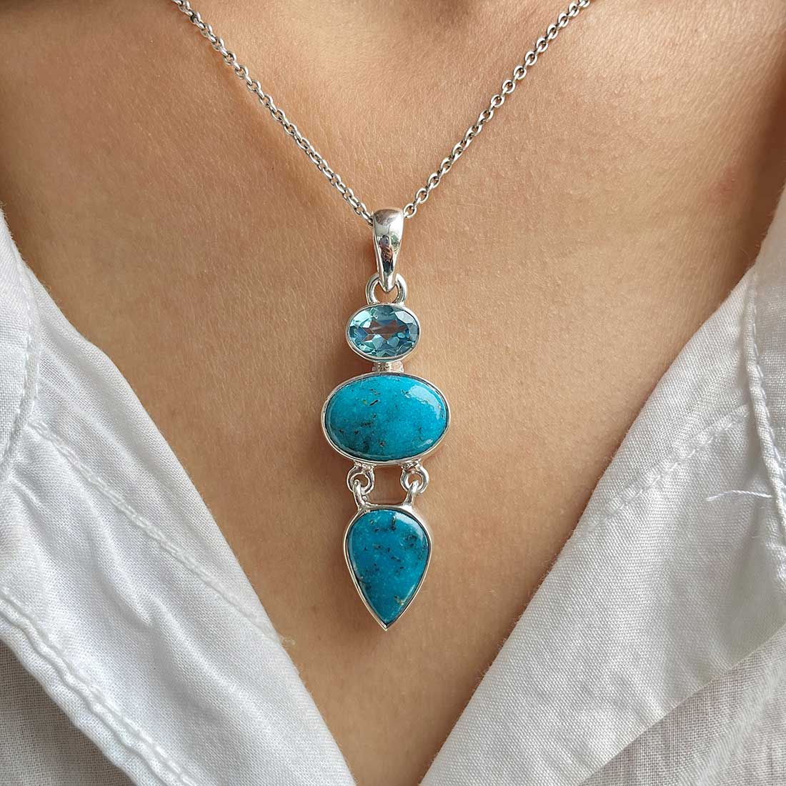Turquoise Pendant-(TRQ-P-82.)