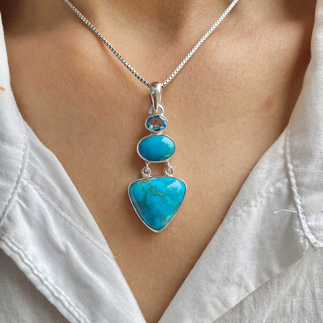 Turquoise Pendant-(TRQ-P-83.)