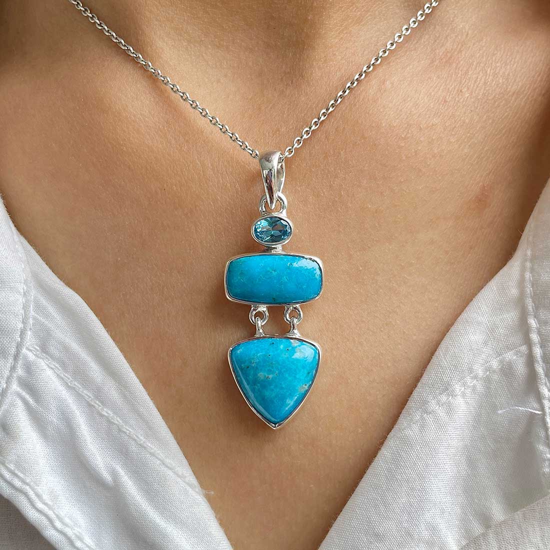 Turquoise Pendant-(TRQ-P-85.)