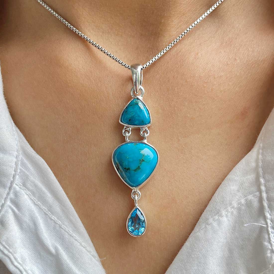 Turquoise Pendant-(TRQ-P-86.)