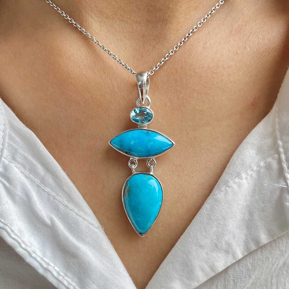 Turquoise Pendant-(TRQ-P-88.)