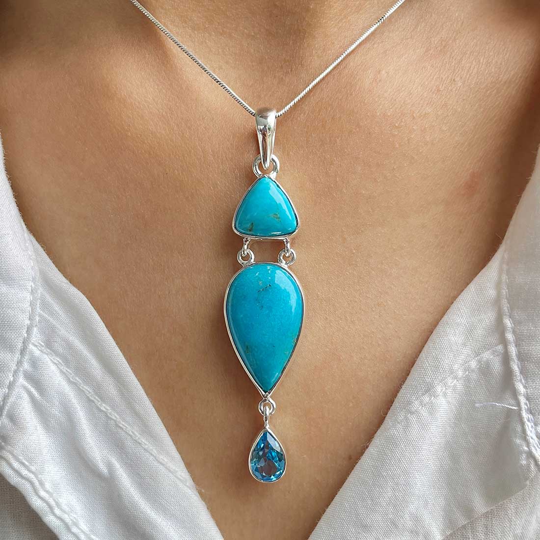 Turquoise Pendant-(TRQ-P-90.)