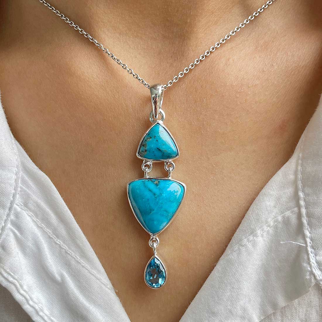 Turquoise Pendant-(TRQ-P-91.)