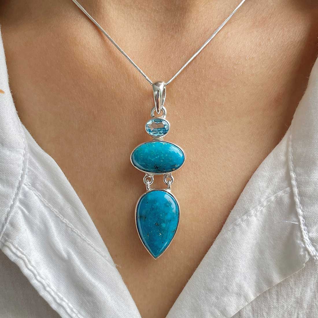 Turquoise Pendant-(TRQ-P-93.)