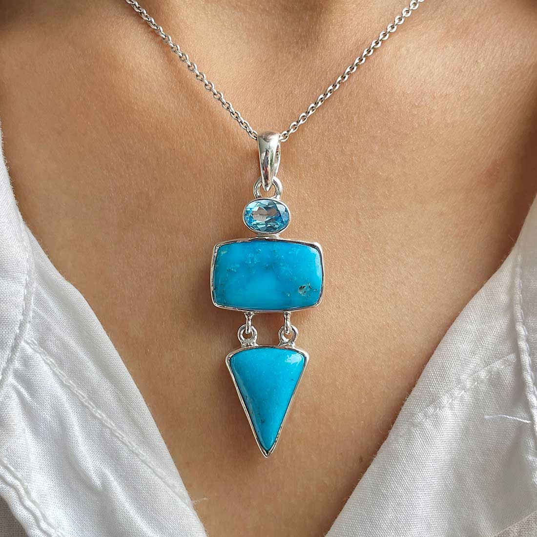 Turquoise Pendant-(TRQ-P-94.)