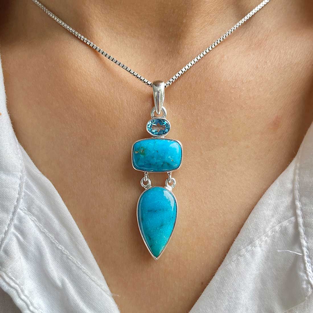 Turquoise Pendant-(TRQ-P-95.)