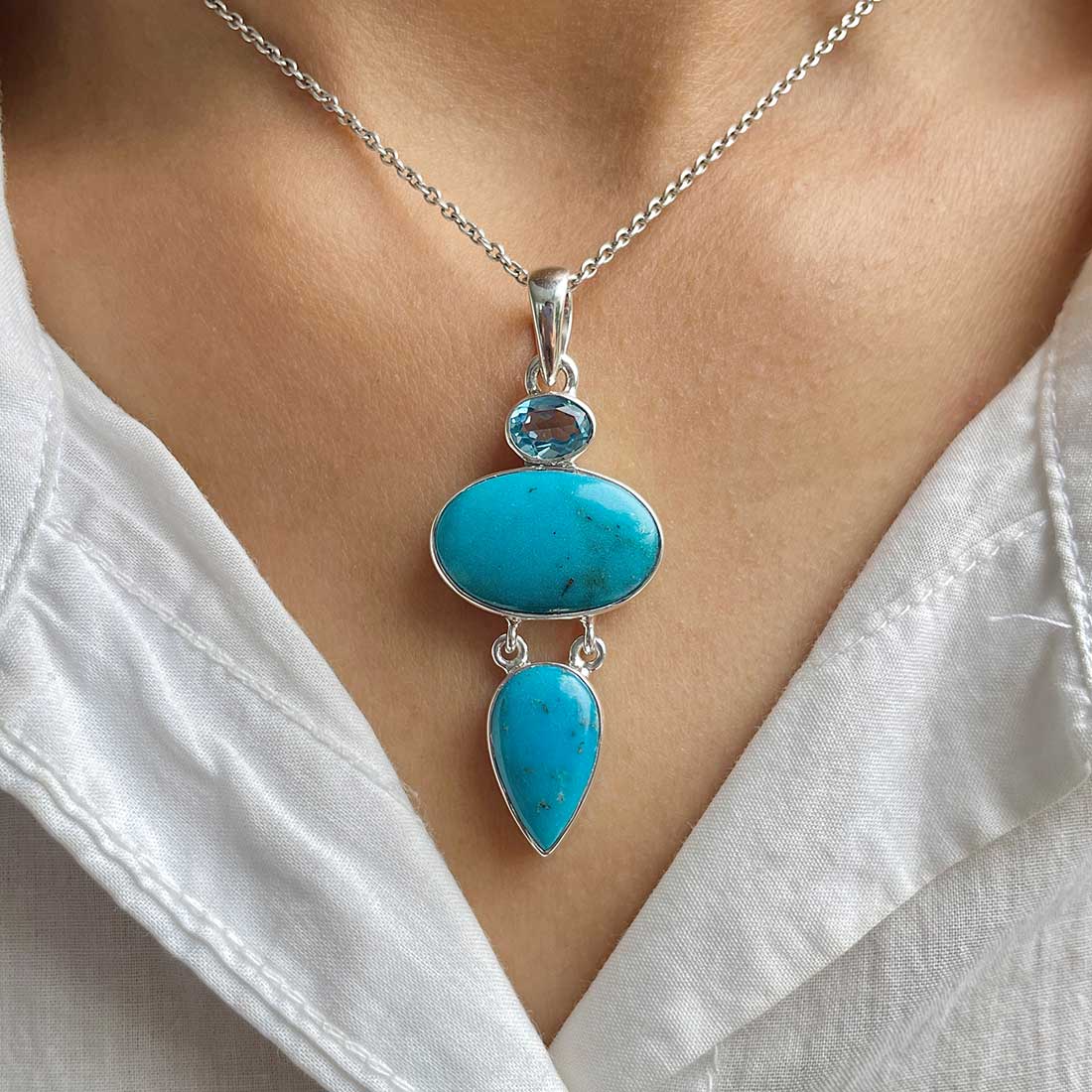 Turquoise Pendant-(TRQ-P-99.)