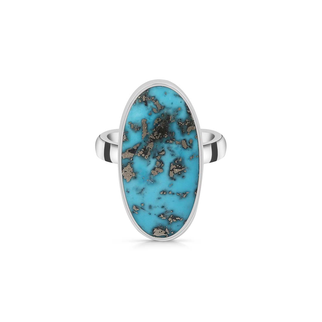 Turquoise Adjustable Ring-(TRQ-R-139.)