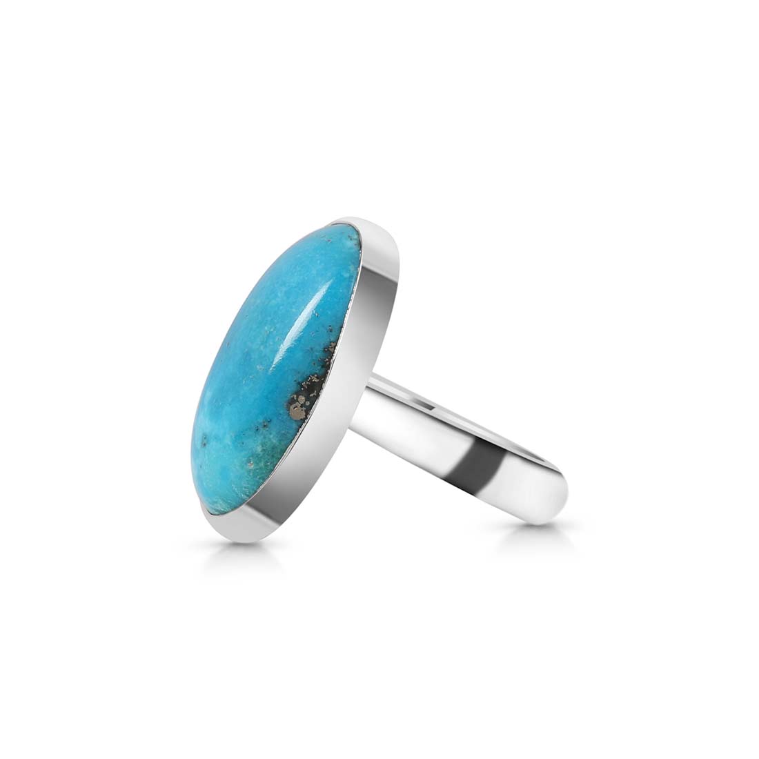 Turquoise Adjustable Ring-(TRQ-R-148.)