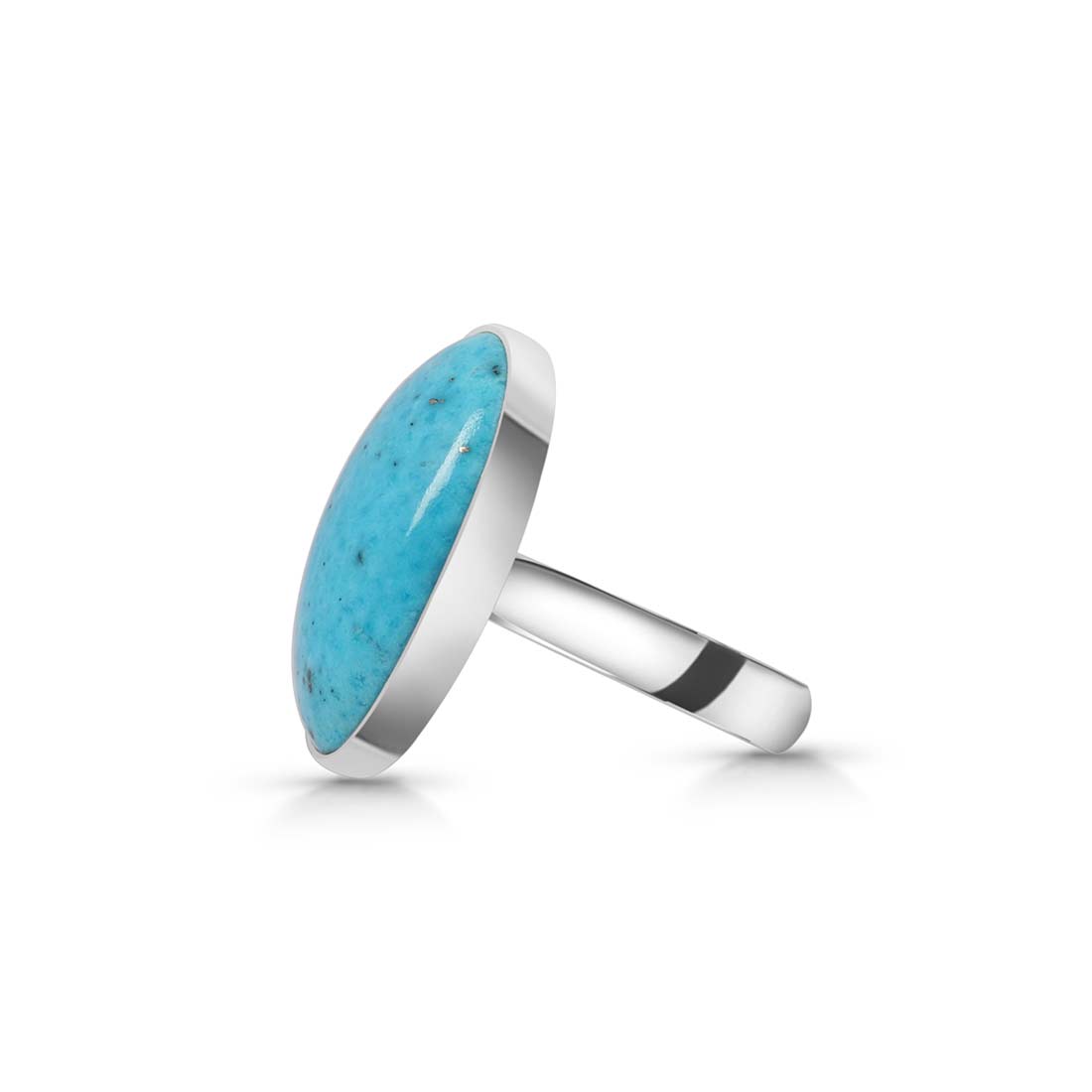 Turquoise Adjustable Ring-(TRQ-R-158.)