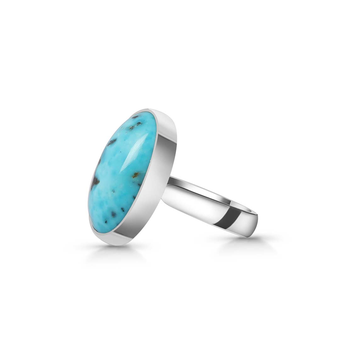 Turquoise Adjustable Ring-(TRQ-R-161.)