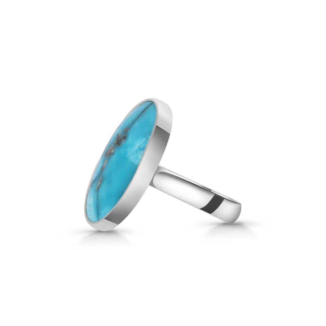 Turquoise Adjustable Ring-(TRQ-R-162.)