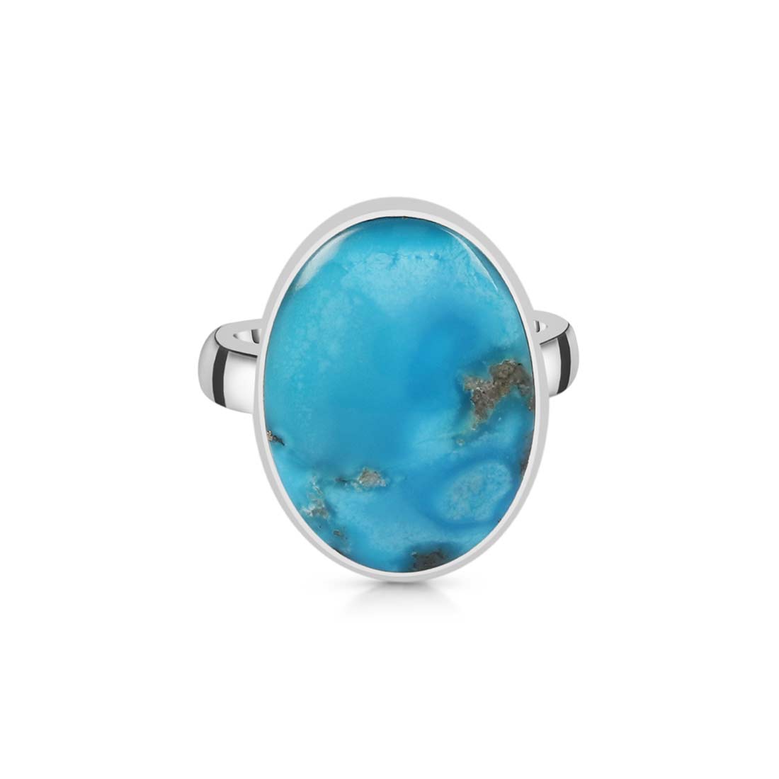 Turquoise Adjustable Ring-(TRQ-R-166.)