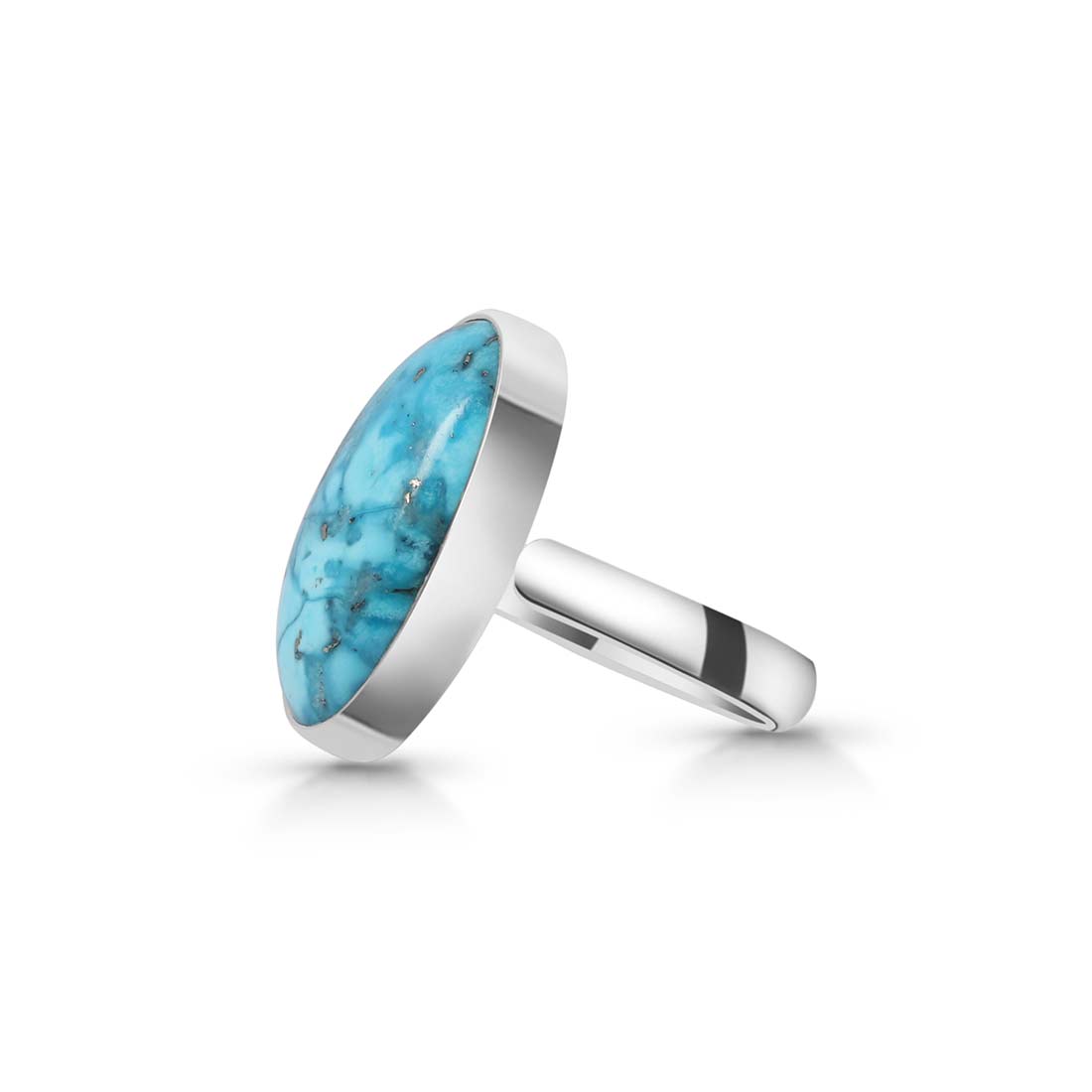 Turquoise Adjustable Ring-(TRQ-R-172.)