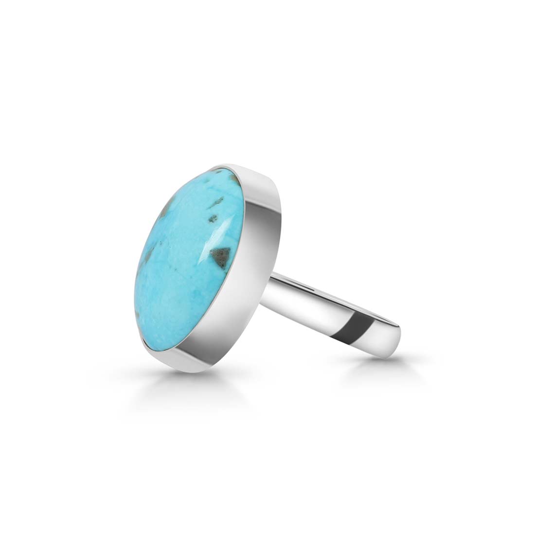 Turquoise Adjustable Ring-(TRQ-R-175.)