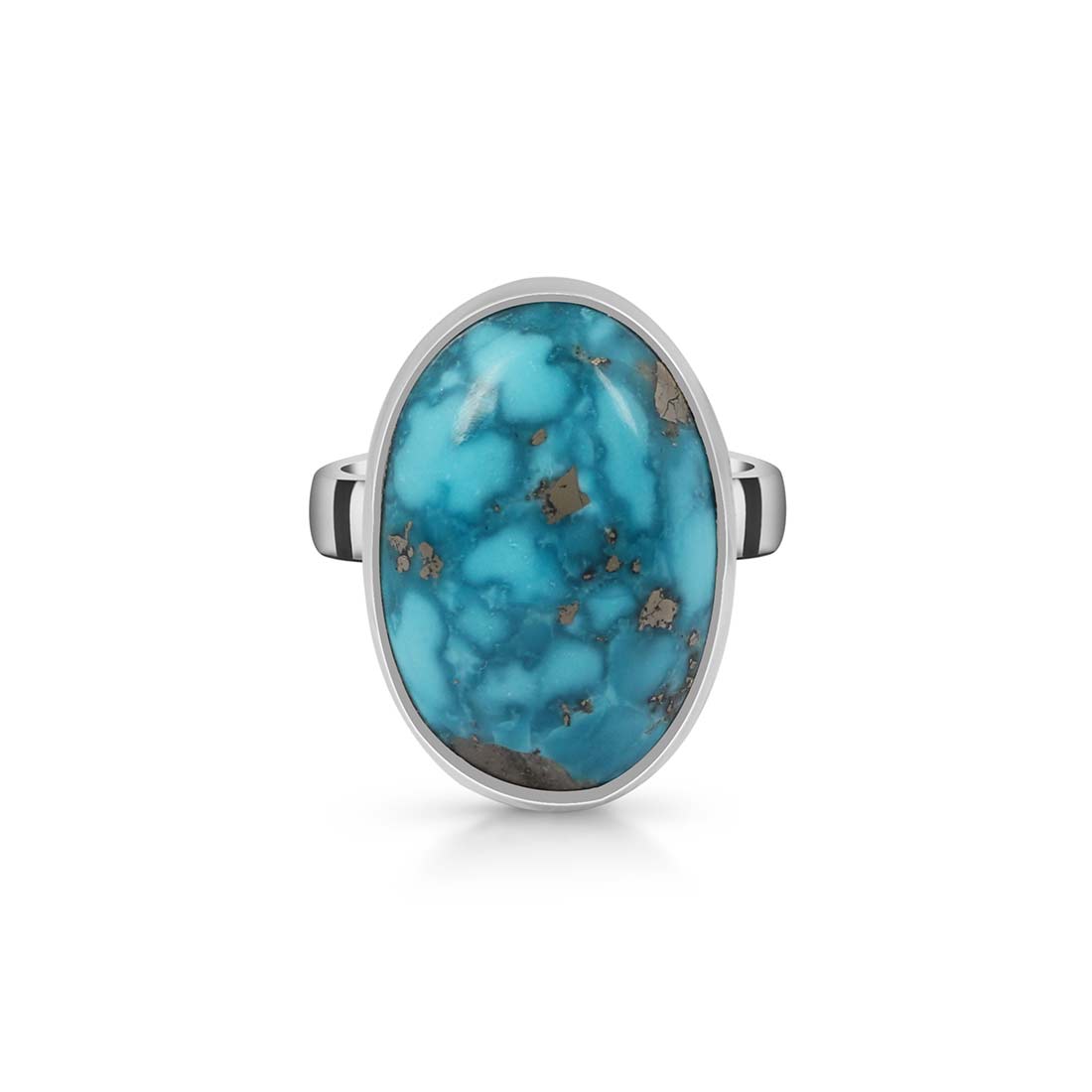 Turquoise Adjustable Ring-(TRQ-R-177.)
