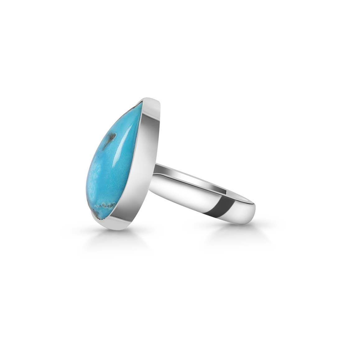 Turquoise Adjustable Ring-(TRQ-R-179.)