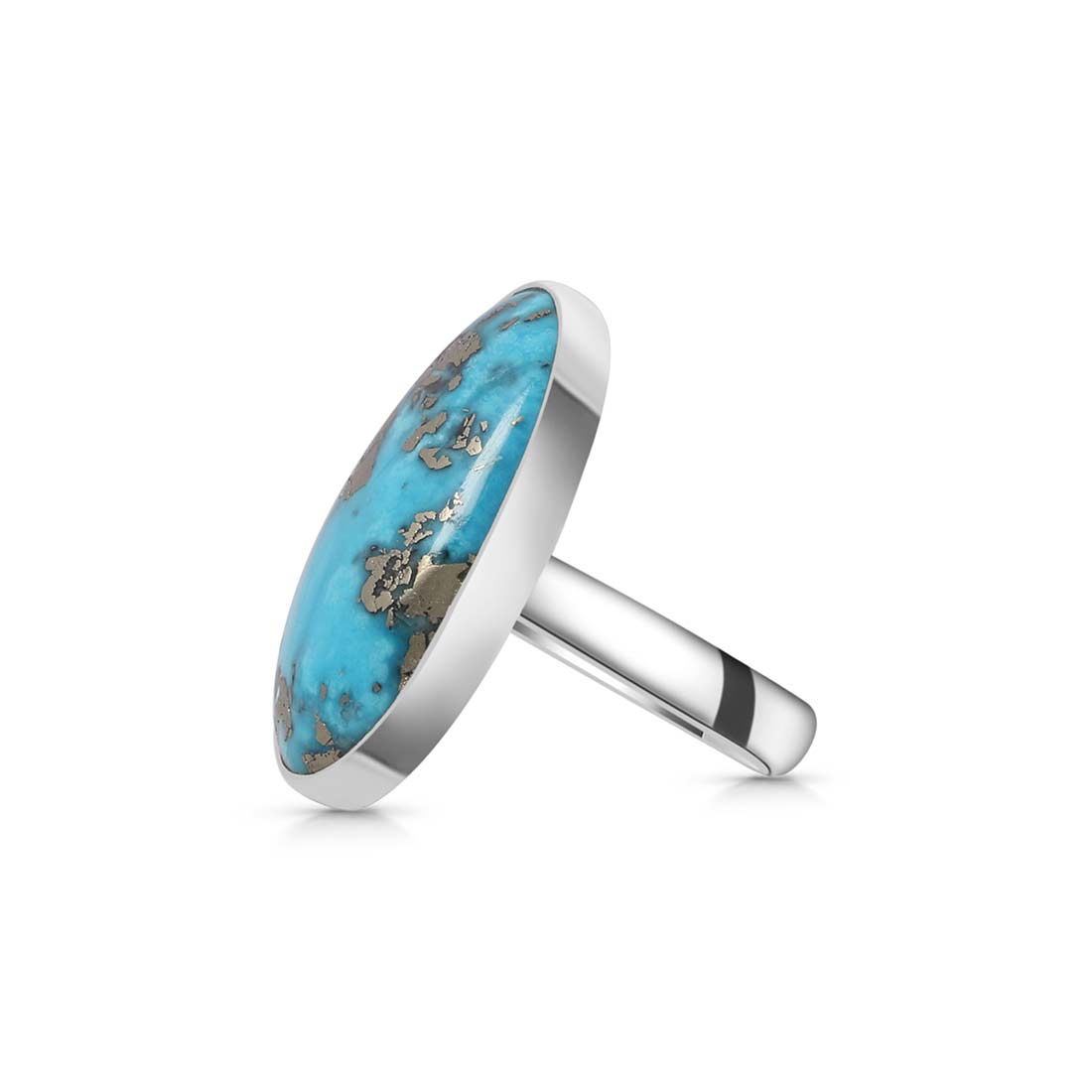 Turquoise Adjustable Ring-(TRQ-R-181.)