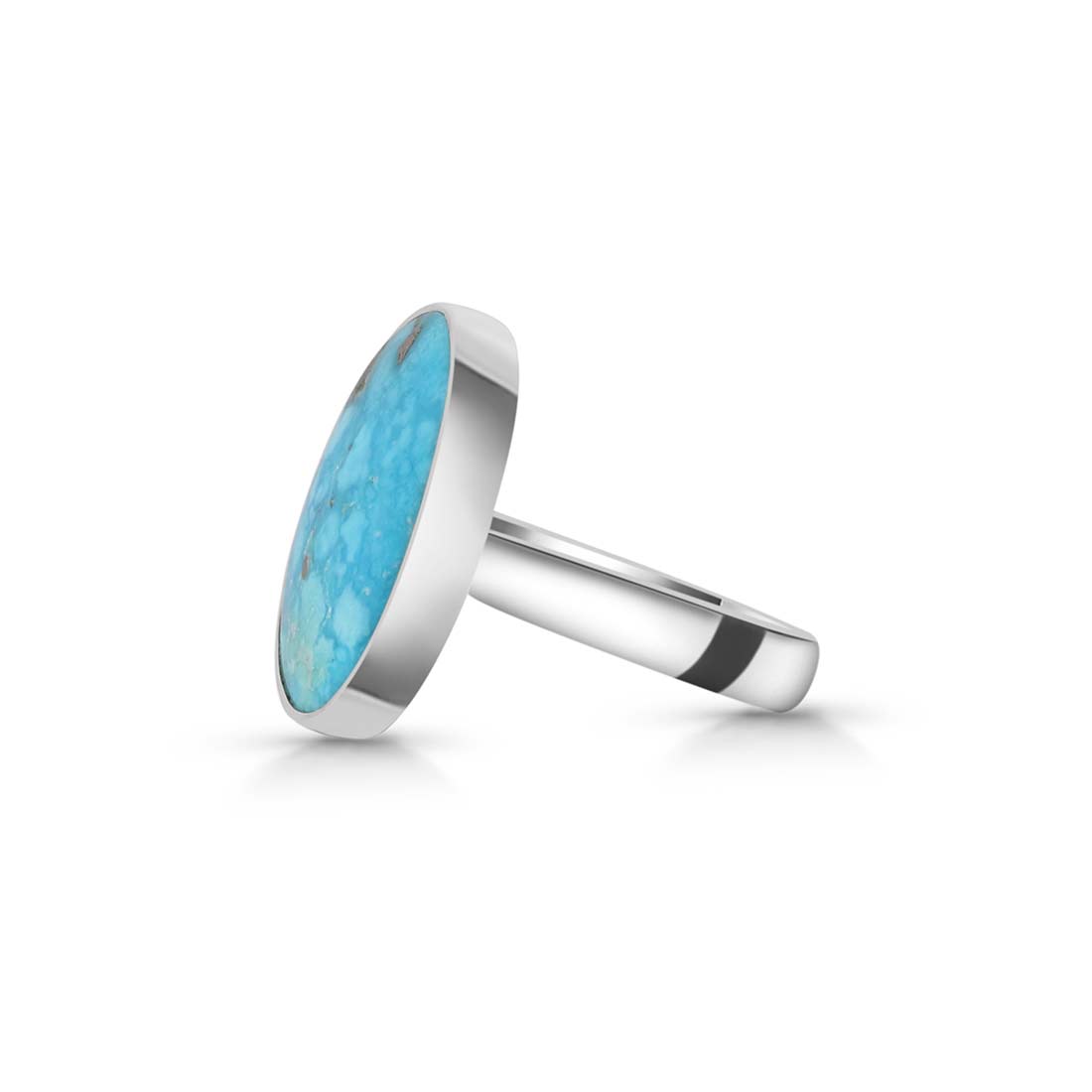 Turquoise Adjustable Ring-(TRQ-R-182.)