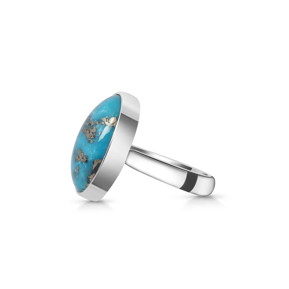 Turquoise Adjustable Ring-(TRQ-R-186.)