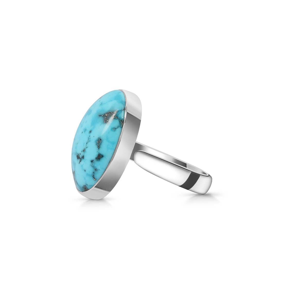 Turquoise Adjustable Ring-(TRQ-R-187.)