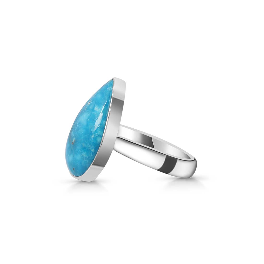 Turquoise Adjustable Ring-(TRQ-R-189.)