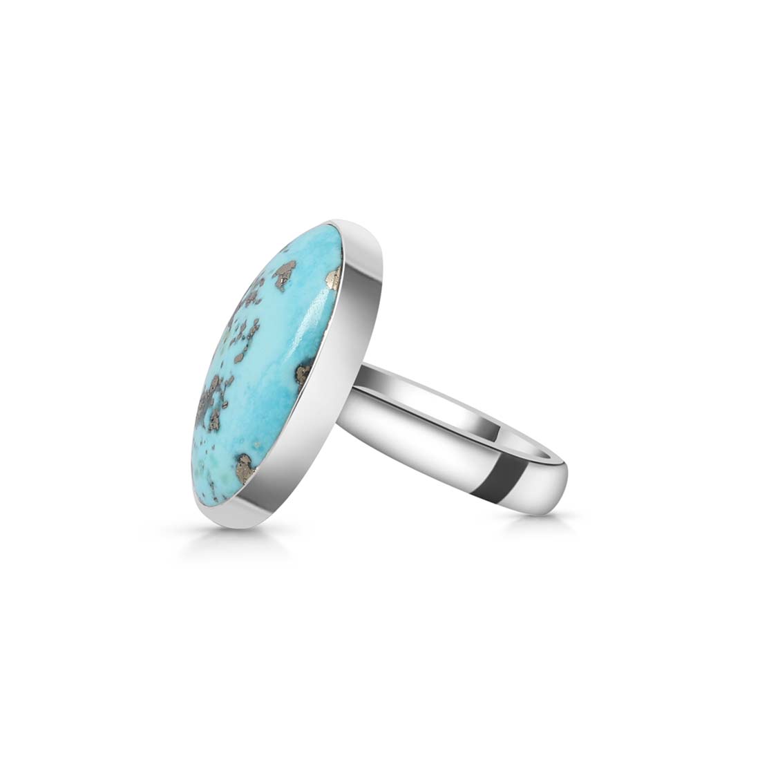 Turquoise Adjustable Ring-(TRQ-R-191.)