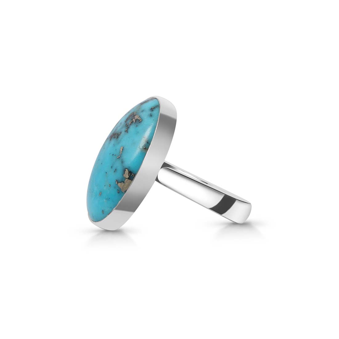 Turquoise Adjustable Ring-(TRQ-R-194.)