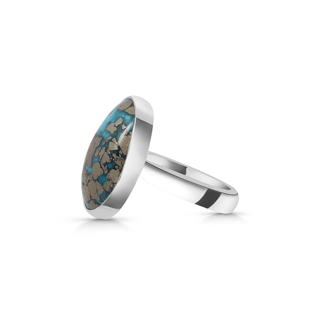 Turquoise Adjustable Ring-(TRQ-R-201.)