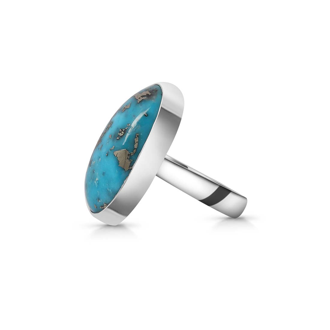 Turquoise Adjustable Ring-(TRQ-R-204.)