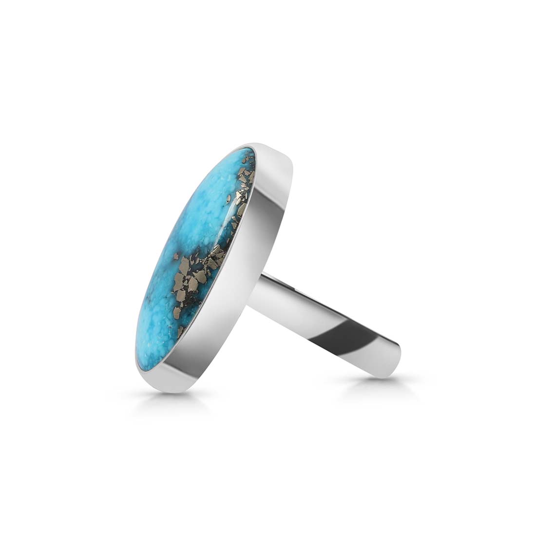 Turquoise Adjustable Ring-(TRQ-R-208.)
