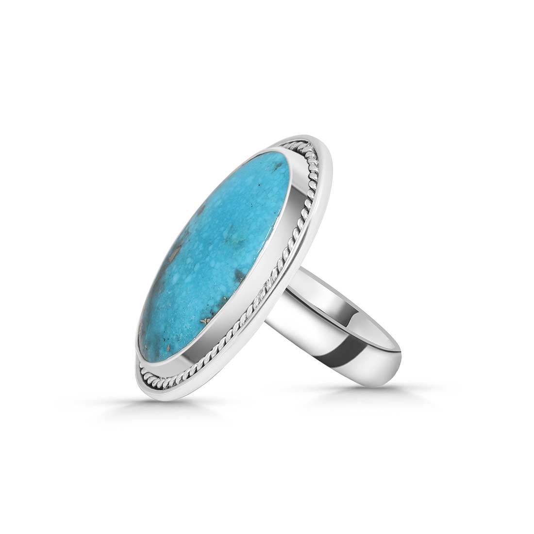 Turquoise Adjustable Ring-(TRQ-R-214.)