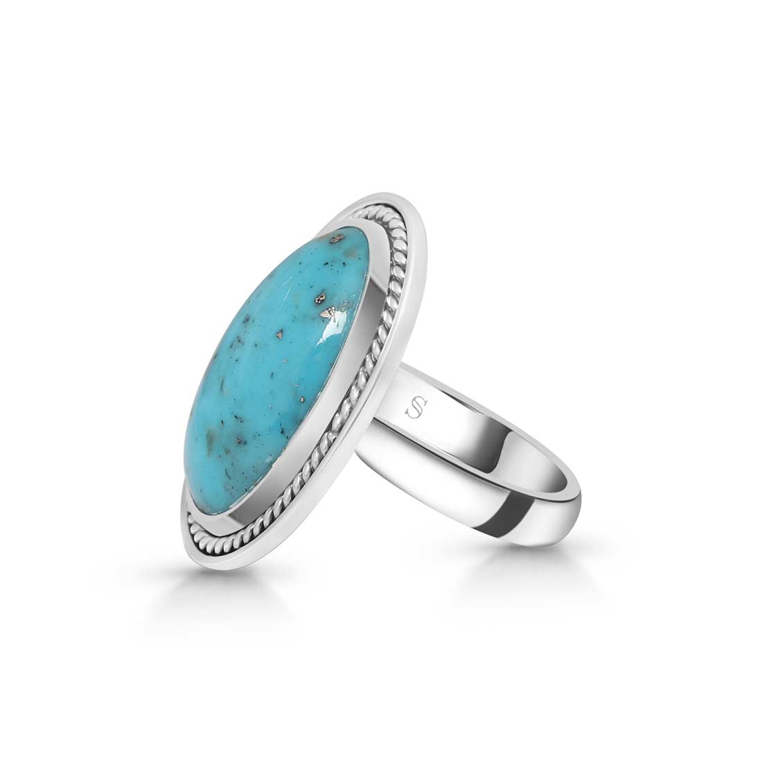 Turquoise Adjustable Ring-(TRQ-R-217.)