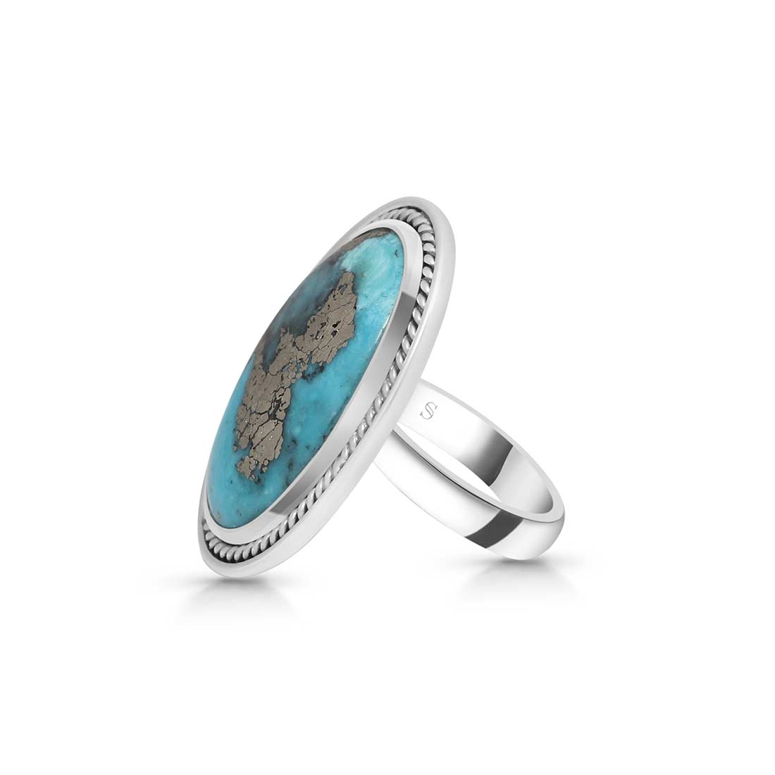 Turquoise Adjustable Ring-(TRQ-R-221.)