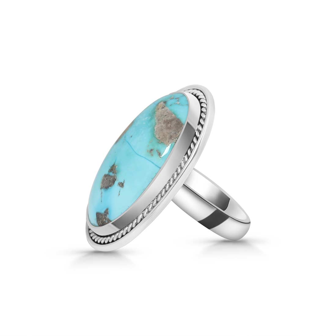 Turquoise Adjustable Ring-(TRQ-R-223.)
