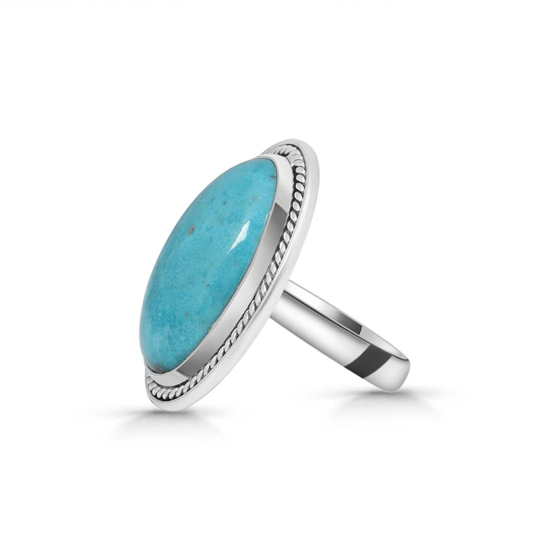 Turquoise Adjustable Ring-(TRQ-R-224.)