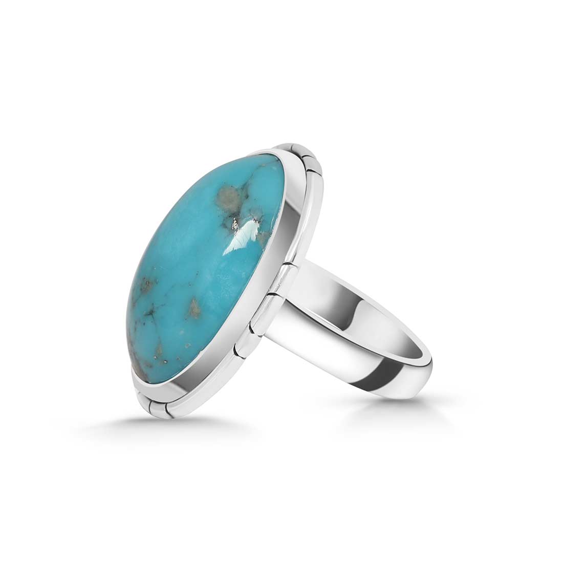 Turquoise Adjustable Ring-(TRQ-R-231.)