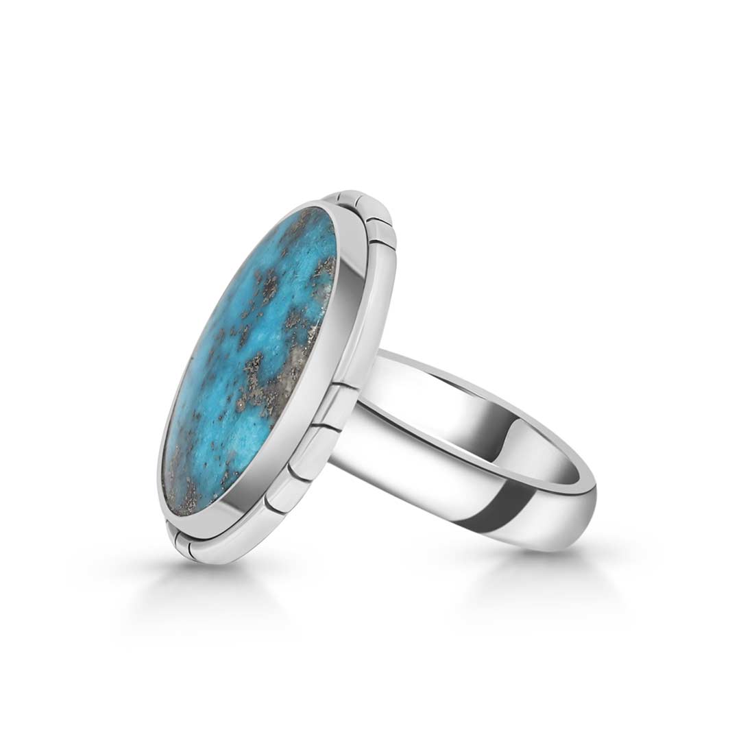 Turquoise Adjustable Ring-(TRQ-R-234.)