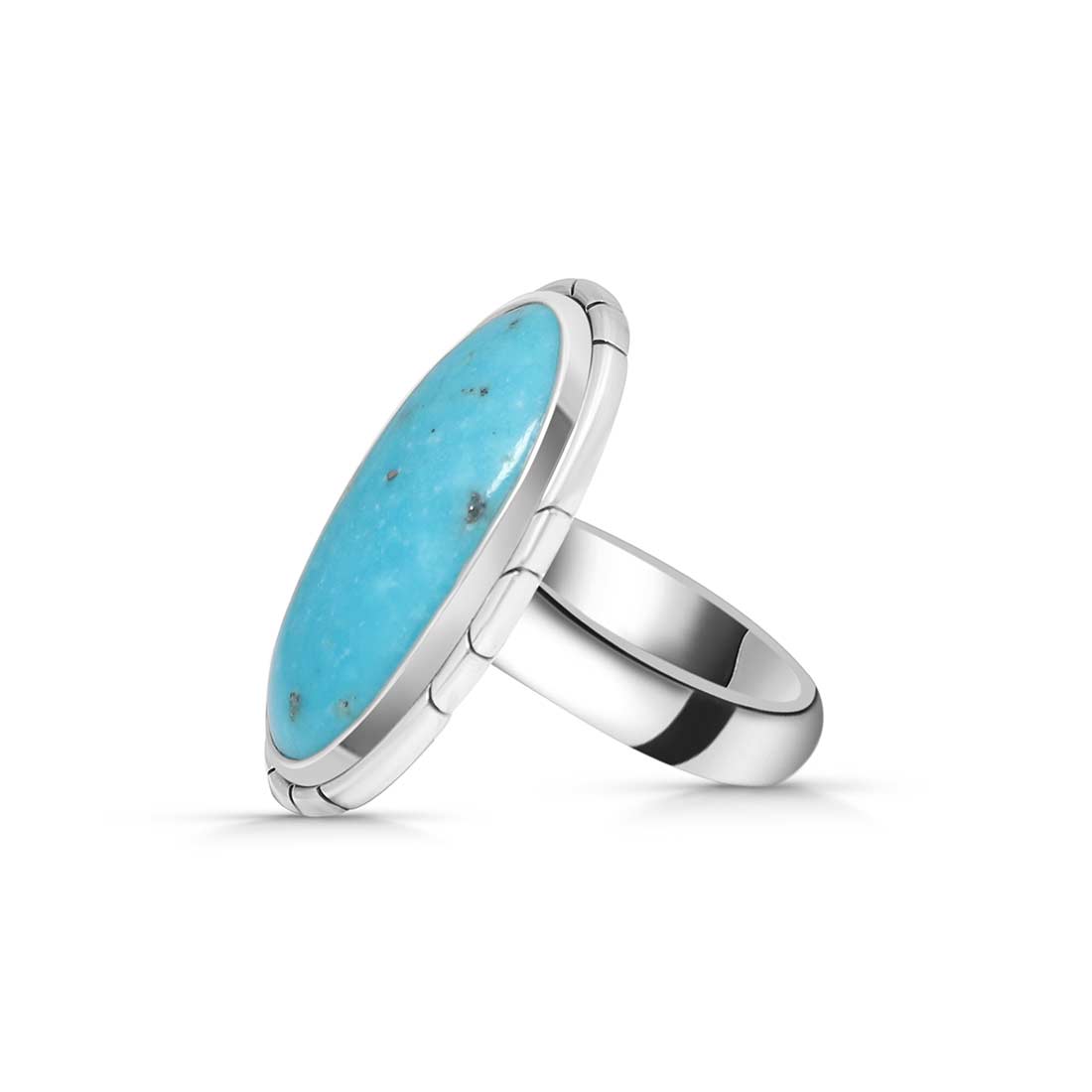 Turquoise Adjustable Ring-(TRQ-R-237.)