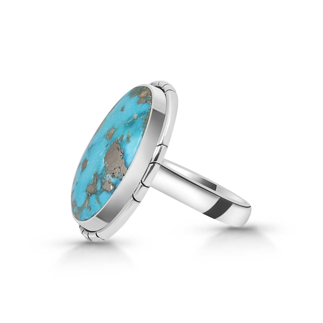 Turquoise Adjustable Ring-(TRQ-R-239.)