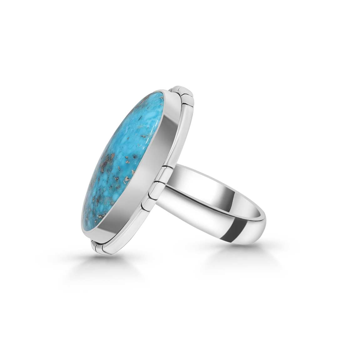 Turquoise Adjustable Ring-(TRQ-R-241.)