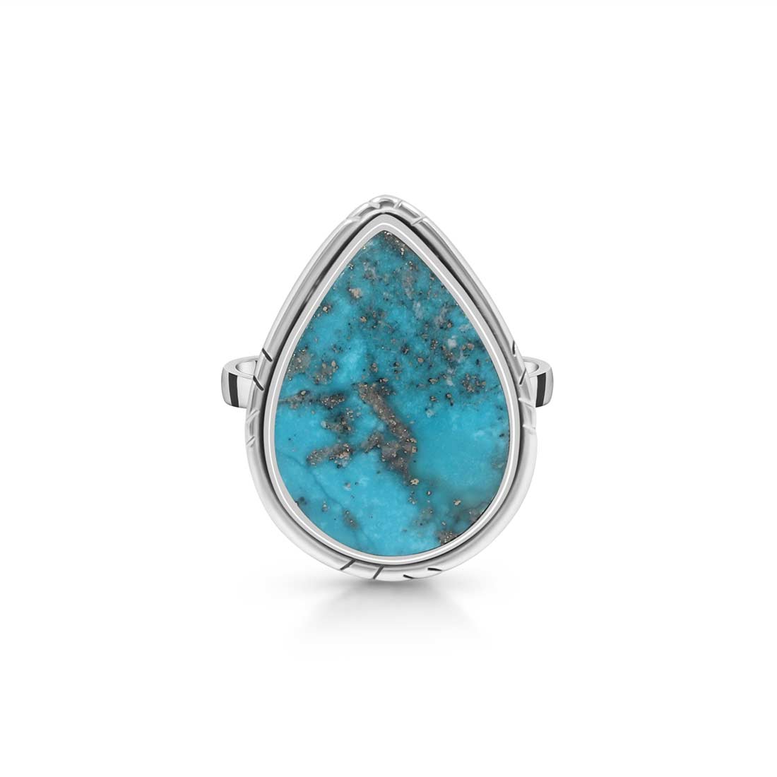 Turquoise Adjustable Ring-(TRQ-R-244.)