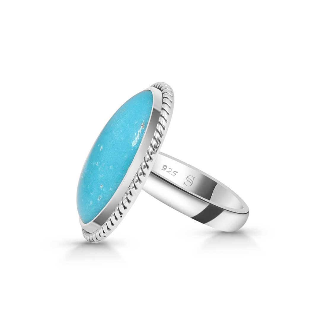 Turquoise Adjustable Ring-(TRQ-R-245.)