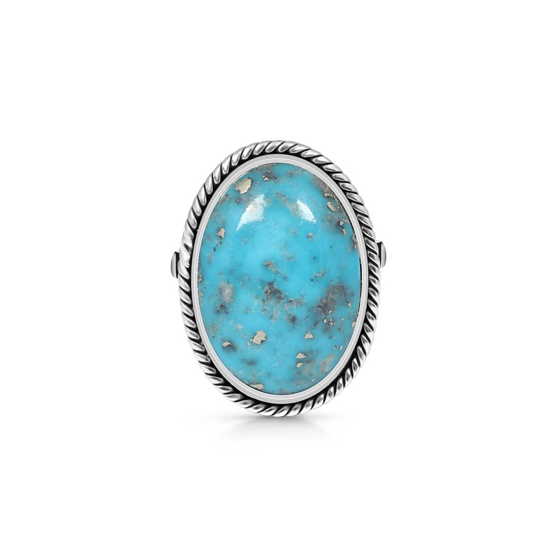 Turquoise Adjustable Ring-(TRQ-R-247.)