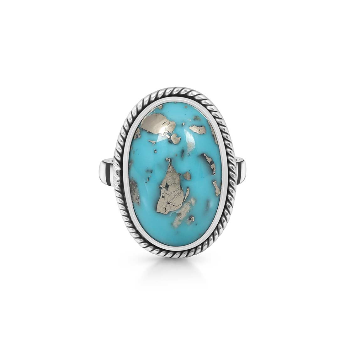 Turquoise Adjustable Ring-(TRQ-R-248.)