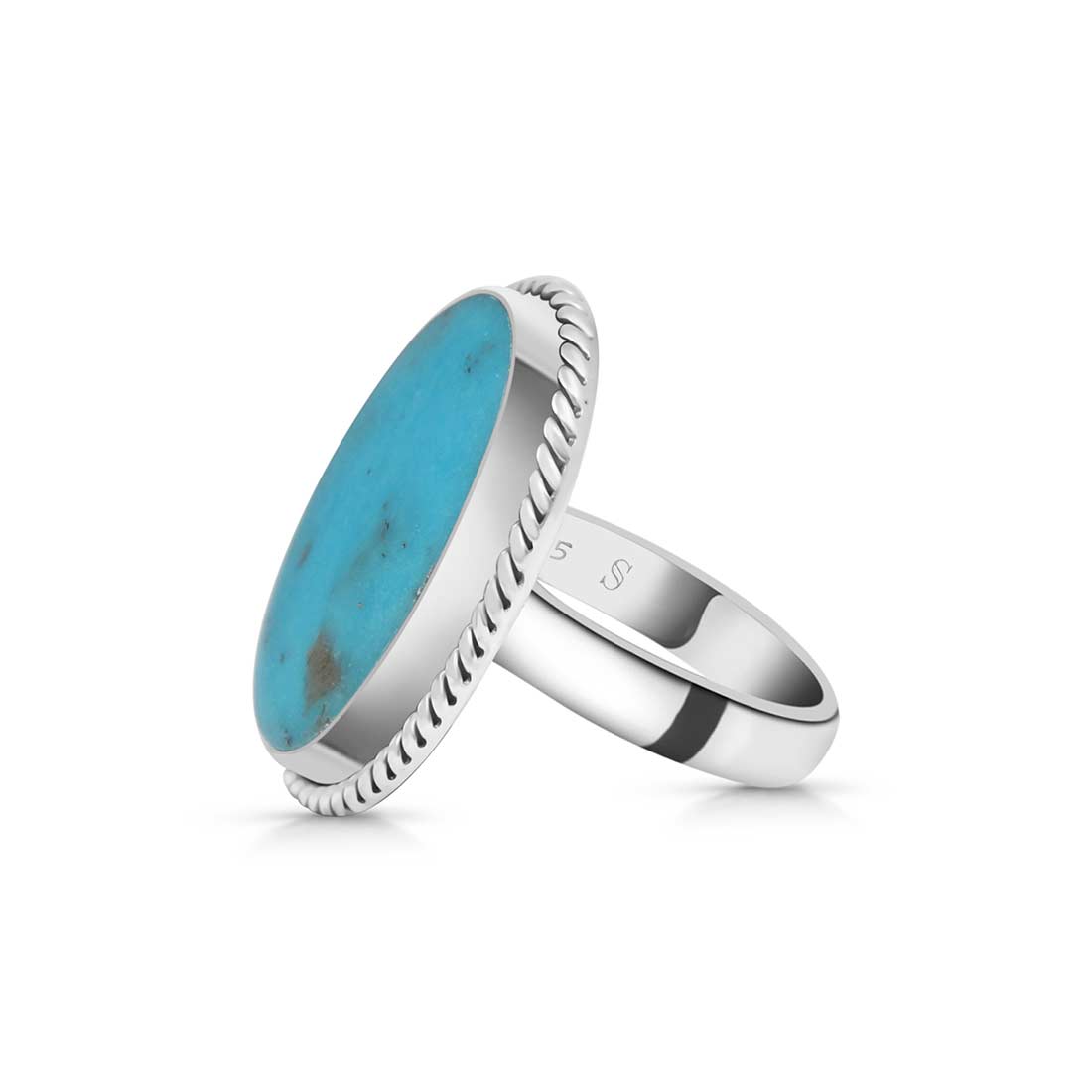 Turquoise Adjustable Ring-(TRQ-R-251.)