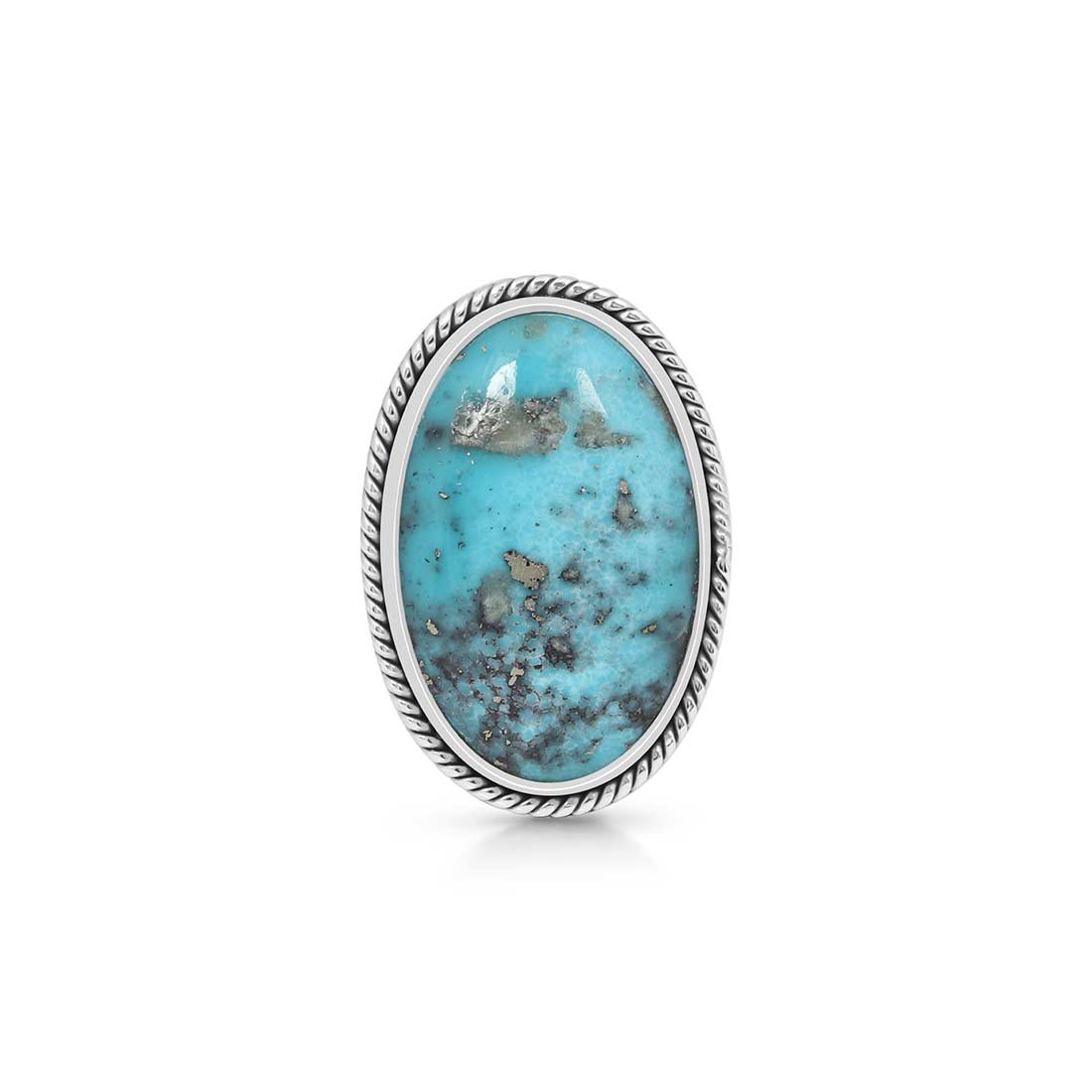 Turquoise Adjustable Ring-(TRQ-R-254.)